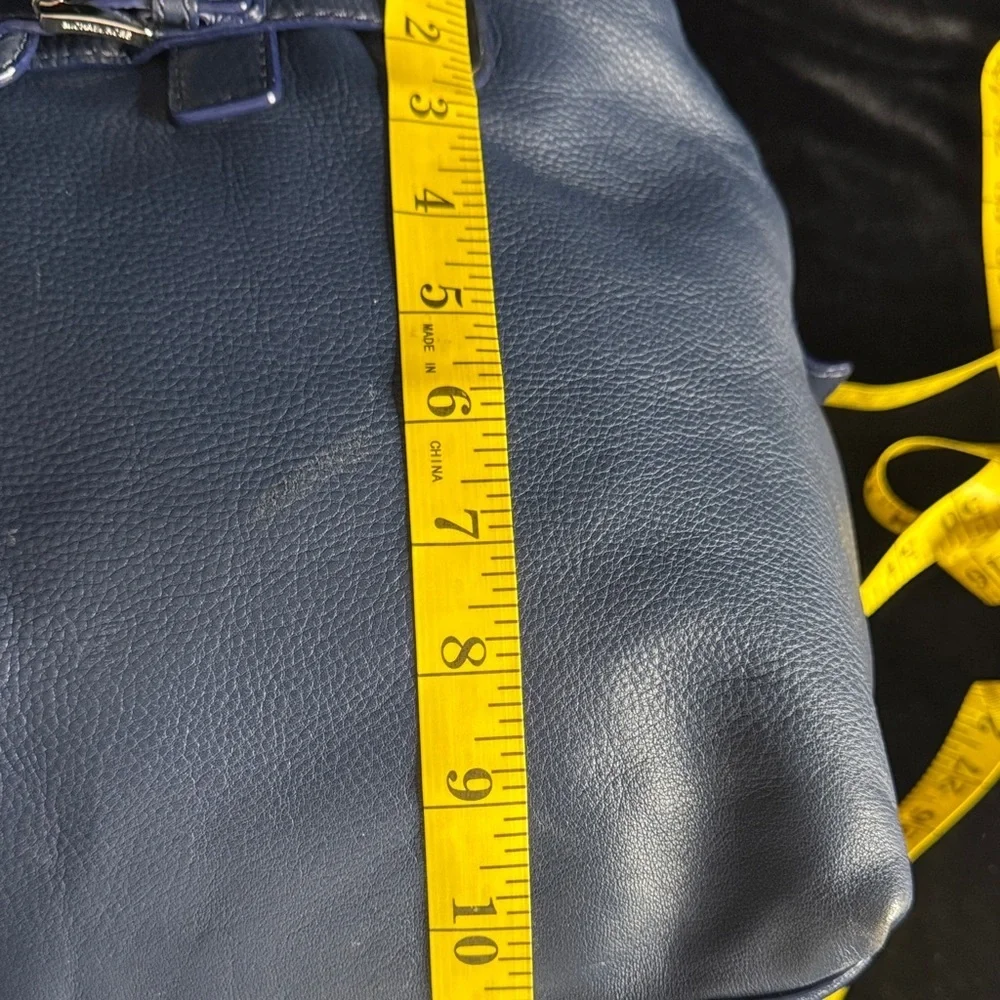 Michael Kors Navy Leather Satchel